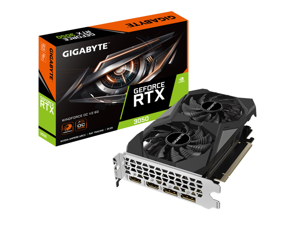 Gigabyte RTX 3050 WindForce;6GB GDDR6,