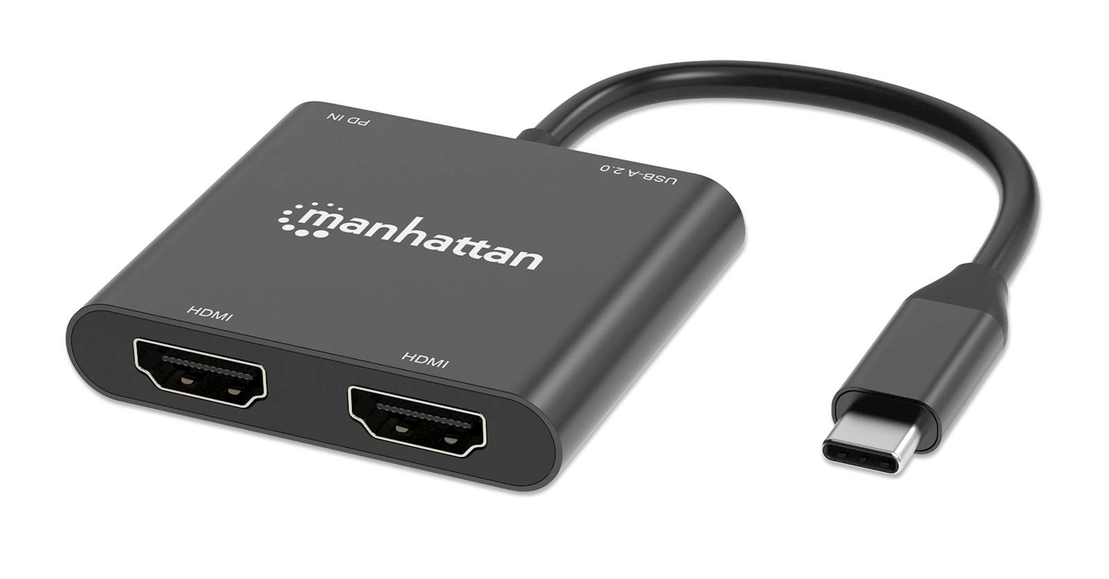 Adapter MANHATTAN USB-C PD to Dual-HDMI Monitor