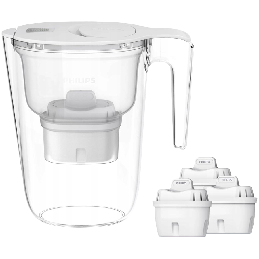 Bokal za filitriranje vode Philips AWP2933WHT4/10 (3 dodatna filtera)