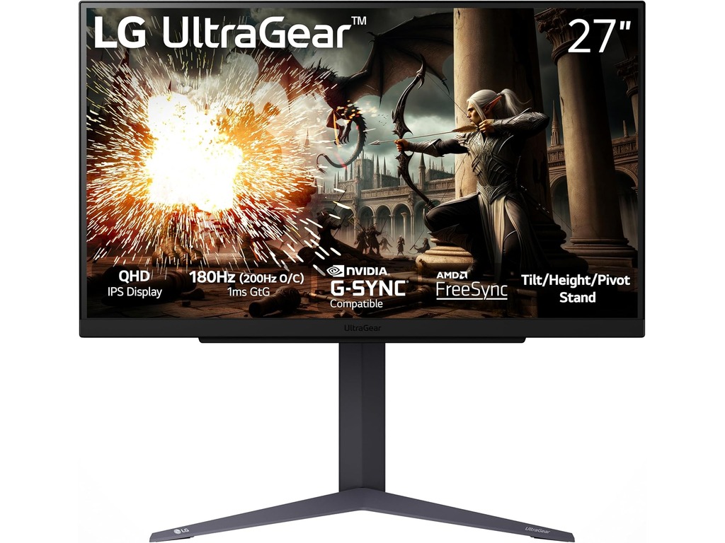LG 27″ UltraGear 27GS85Q-BNanoIPS, QHD