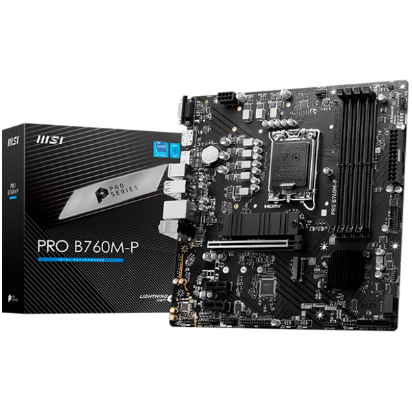 MSI PRO B760M-P Motherboard, Micro-ATX