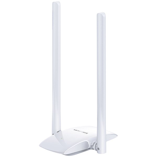 Mercusys MW300UH 300Mbps High Gain wireless N USB adapter, two 5dBi High Gain antennas, flexible design with USB cable, 2×2 MIMO, support Windows 10/8.1/8/7/XP(32/64 bit)