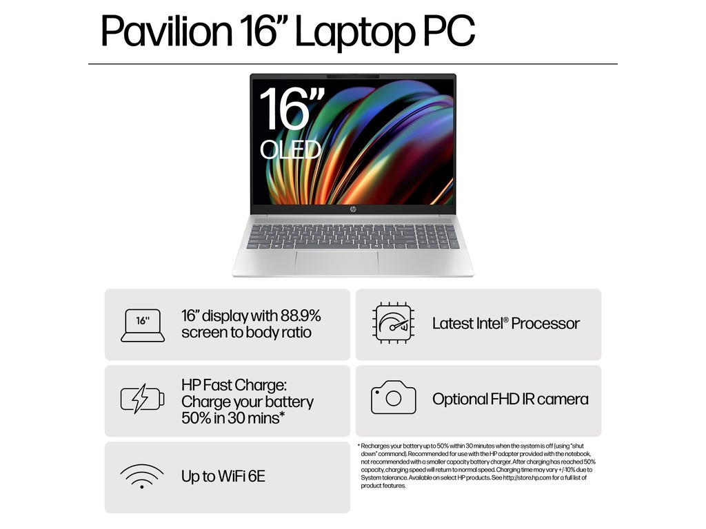 HP Pavilion Laptop 16-af0009nm16″ FHD,