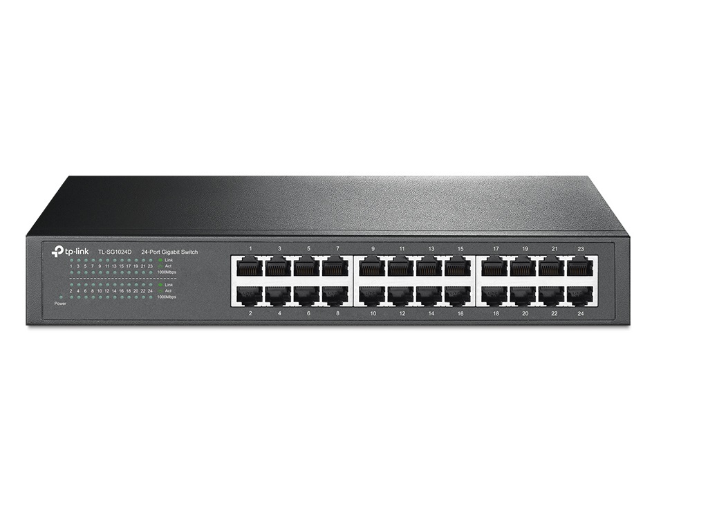 TP-Link TL-SG1024D Switch24x10/100/100024-Port Gigabit Desktop/Rackmount