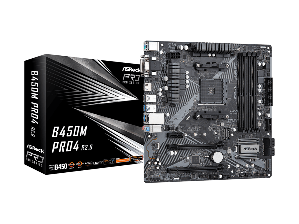ASROCK MB B450M PRO4 R2.0AMD