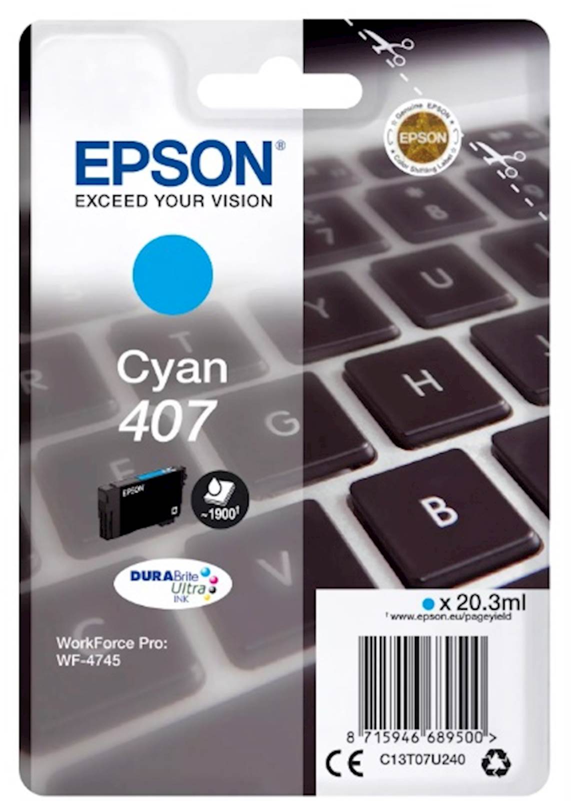 Tinta Epson WF-4745 L Cyan