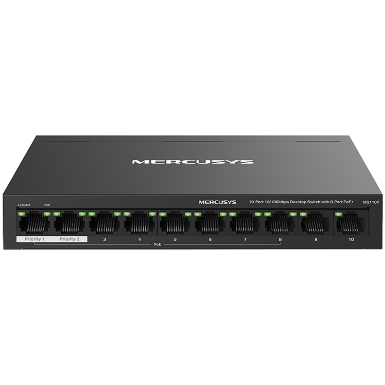 10-Port 10/100Mbps Desktop Switch with