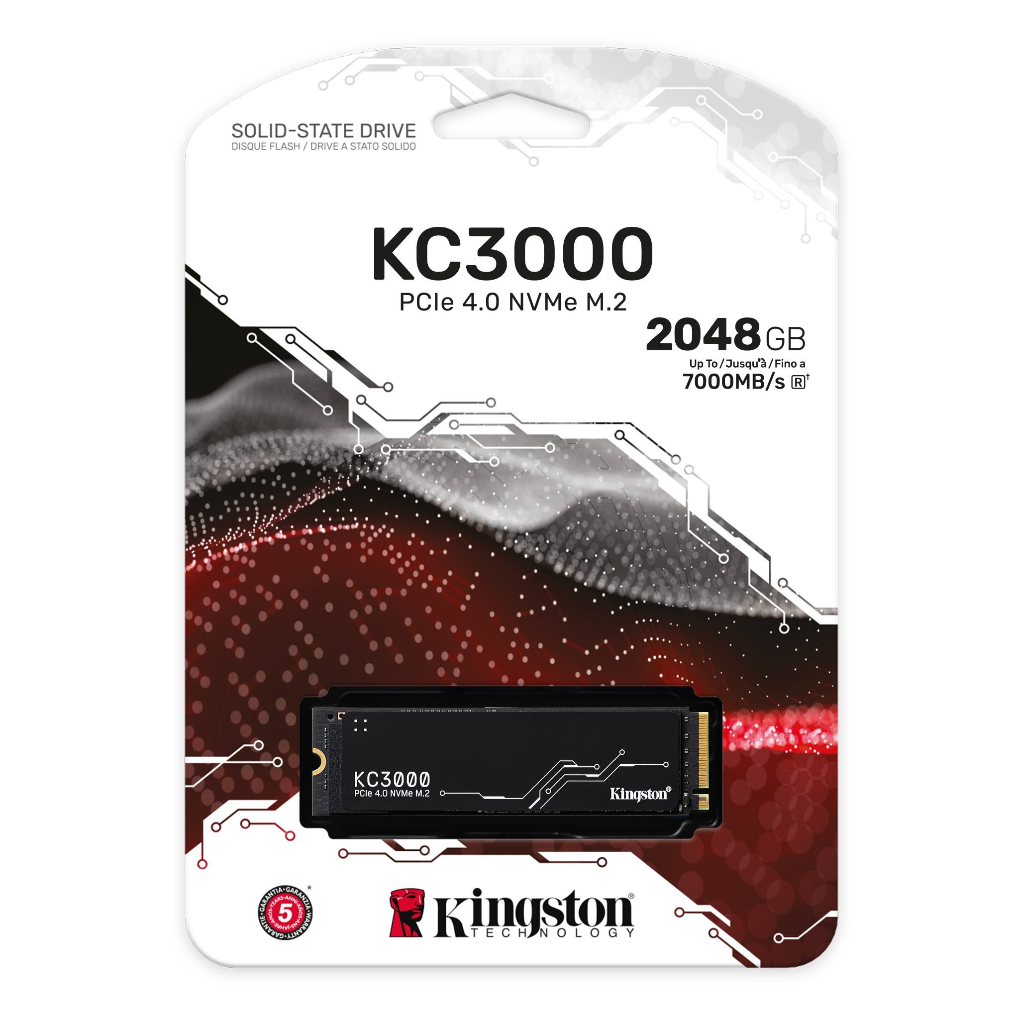 Kingston SSD 2TB KC3000M.2, NVMe