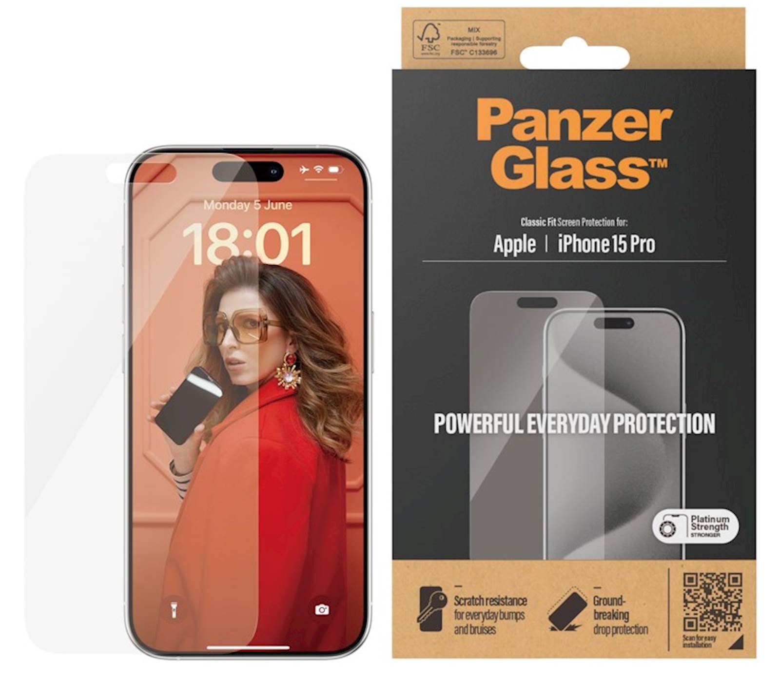 Zaštitno staklo PG iPhone 15