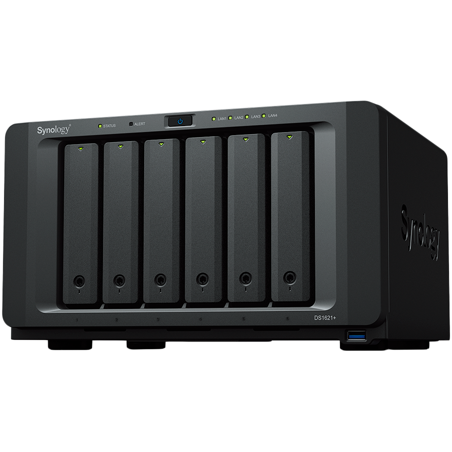 Synology DiskStation DS1621+,Tower,6-Bay 3.5” SATA
