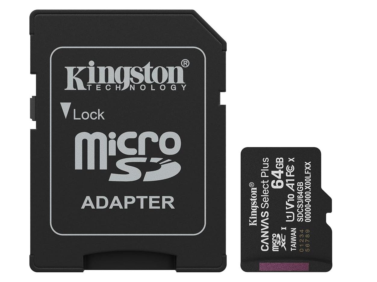 Kingston MicroSD 64GB Class 10Canvas