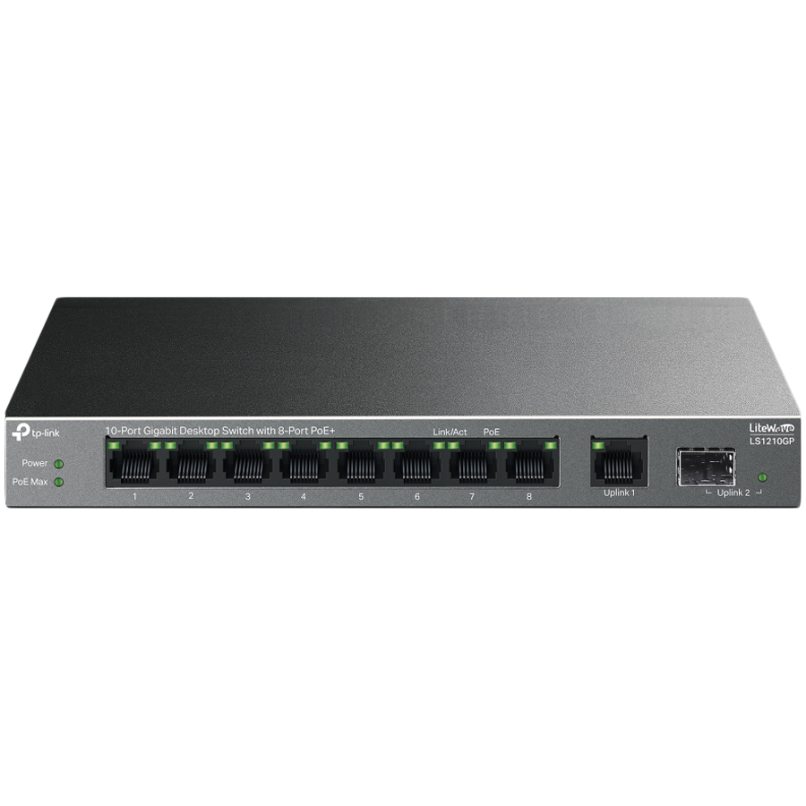 TP-Link LS1210GP 10-Port Gigabit Desktop