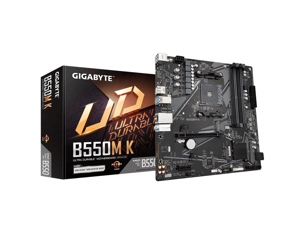 Gigabyte MB [B550M K];AM4; 4xDDR4;